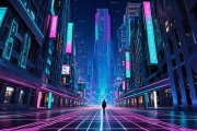 Neon Grid Horizon