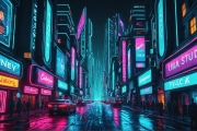 Neon Grid Horizon